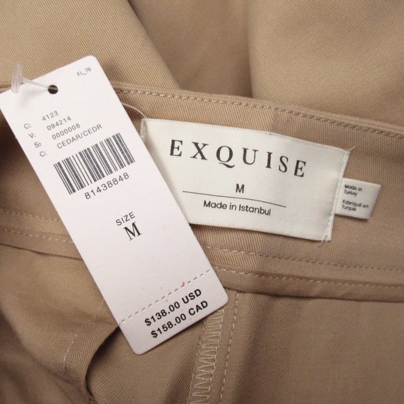 Anthropologie Exquise Rolled-Hem Chinos Cedar Brown - Medium - Picture 9 of 10